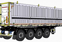 Самосвальный полуприцеп 924940-45A.NDK с алюминиевой платформой объемом 45 куб. м Самосвальный полуприцеп 924940-45A.NDK с алюминиевой платформой объемом 45 куб. м
